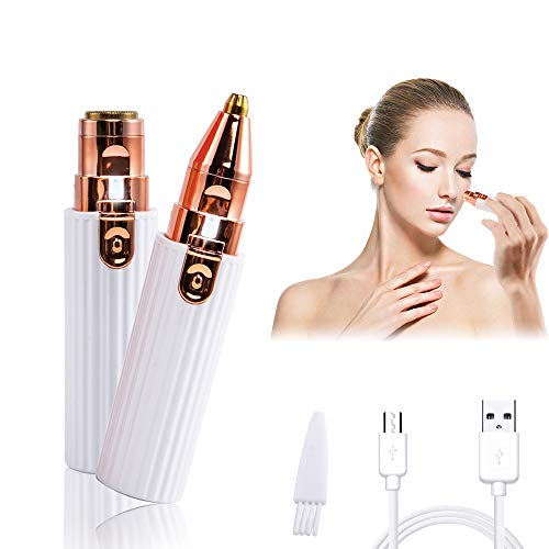 レディースシェーバー電動 女性用シェーバー フェイスシェーバー 脱毛器 女性 顔剃り 回転式 全身用 LEDライト付き 多機能 脇 腕 背中 足 ビキニライン 背中 小型 無痛 内刃水洗い可 USB充電式