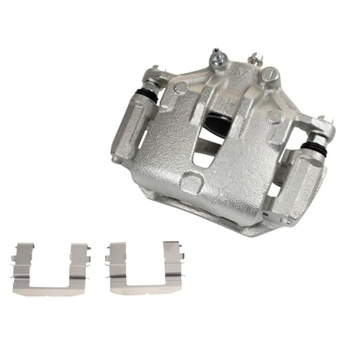Image of TRQ Front Left Brake Caliper w /Bracket Driver Side | For 2006-2007 Hyundai Accent 2010-2013 Kia Forte Forte Koup Rio Rio5