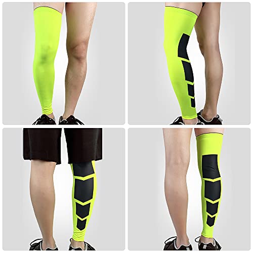 Image of Generic 1pc Full Leg Knee Sleeve Men Women Long Leg Sleeve Protective Leg Brace for Sport Basketball Cycling Football |