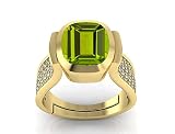 Genuine Ring, 925 Sterling Silver Gold Palleted Peridot Ring Oval Cut, Stacking Ring, Peridot Weddin