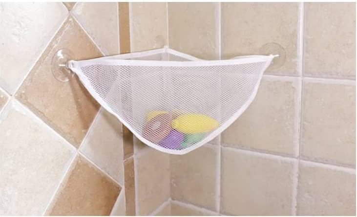 Bath Storage Bag Mesh Bath Toy Storage Net Elastic Toy Organiser Net for Bathroom