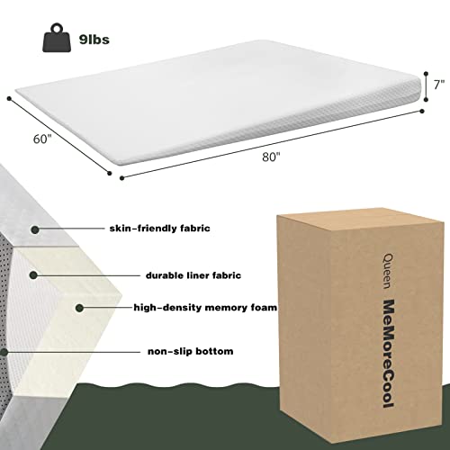3 In 1 Wedge Bed Mattress Elevator, Topper Or Under Bed Leg Elevation 7-Inch Incline Foam Support, Ideal Wedge Mattress For Acid Reflux, Neck & Back Pain, Heartburn, Germs, Snoring, Queen #TOP4