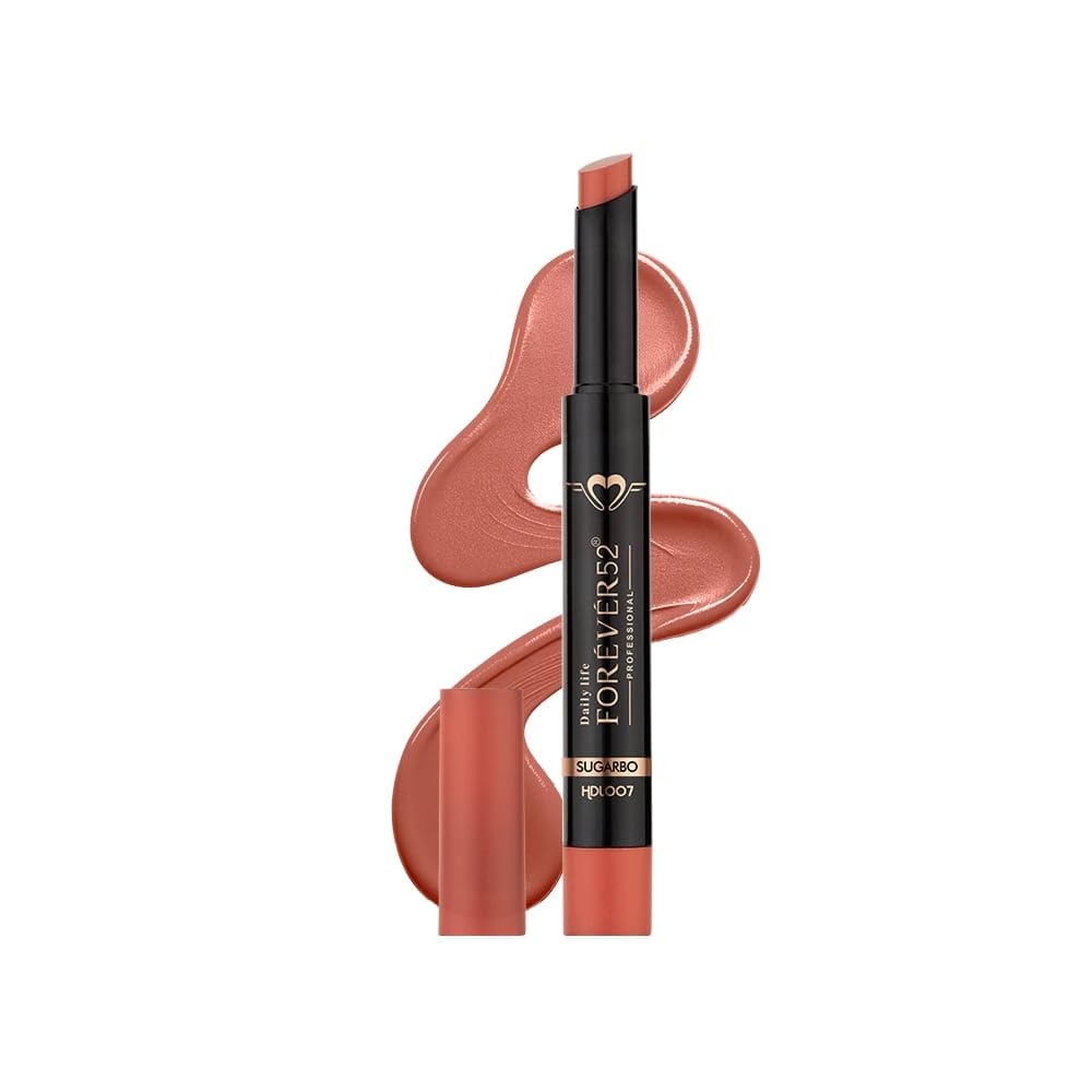 Daily Life Forever52 Hydra Lipstick, Semi-Matte Finish| Enriched with Hyaluronic Acid, Vitamin E & UVB Filter| 97% Lip Darkness Reduction | Vegan & Cruelty Free (SUGARBO-07, 2g)