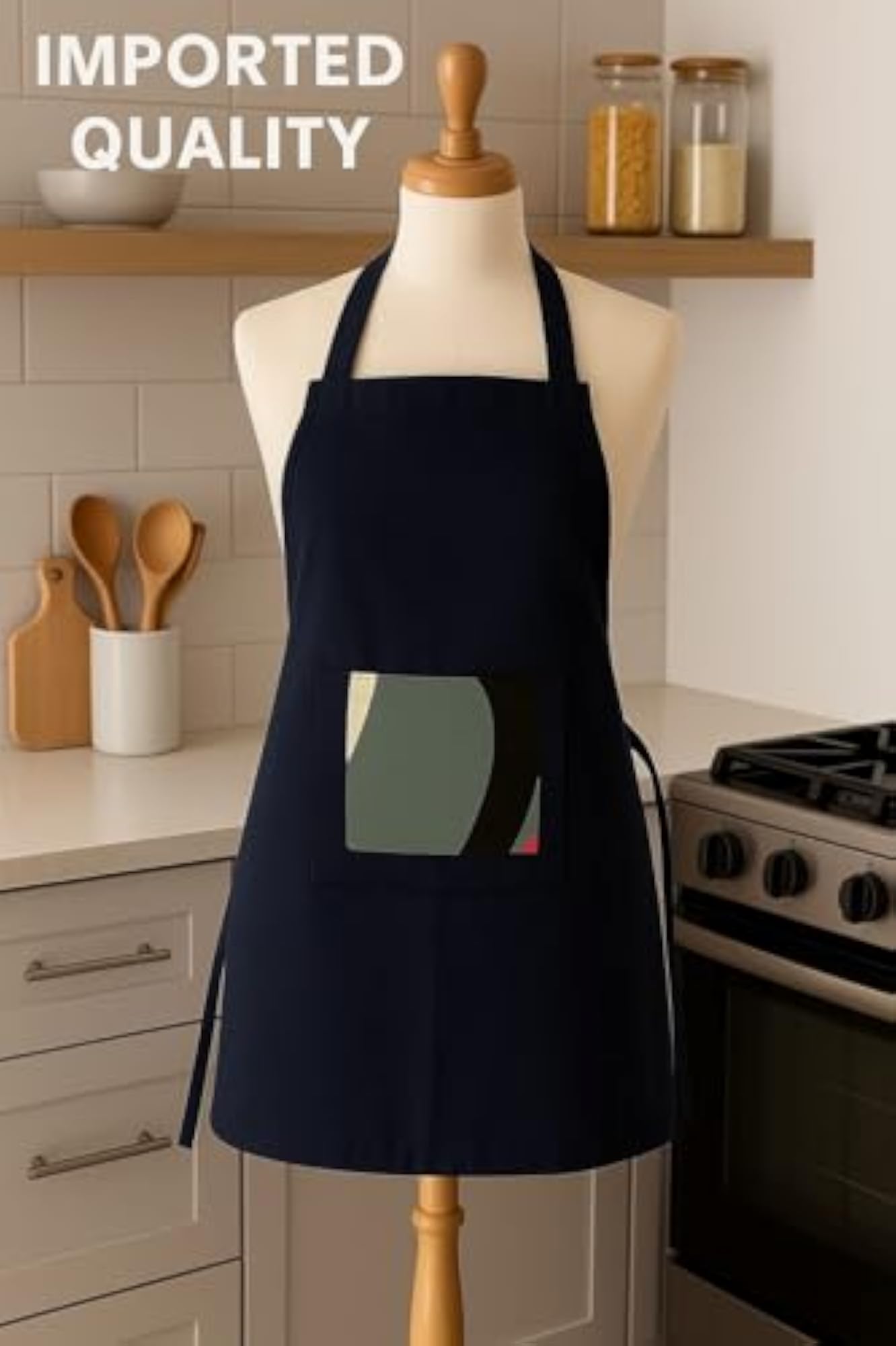 Checkered Design Waterproof Kitchen Apron