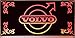Produktbild VOLVO LED-Leuchtschild 30x15cm  Ideale Geschenkidee  18 LEDs  Lasergraviert | Edles Neonschild als Truck-Accessoire | Beleuchtetes VOLVO Logo-Schild für den 24Volt-Anschluss | Ideales LKW-Zubehör für Trucker in verschiedenen Farben