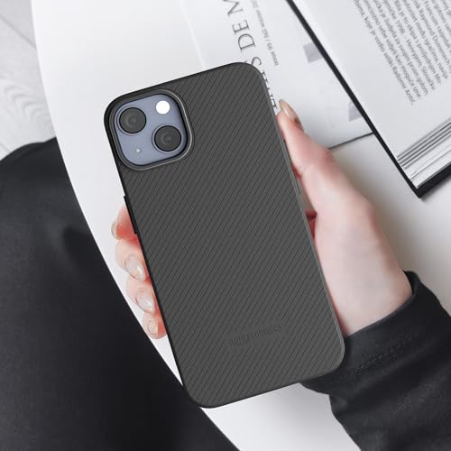 Image of amazon basics Liquid Air Back Cover Case Compatible with iPhone 13 (TPU | Black)