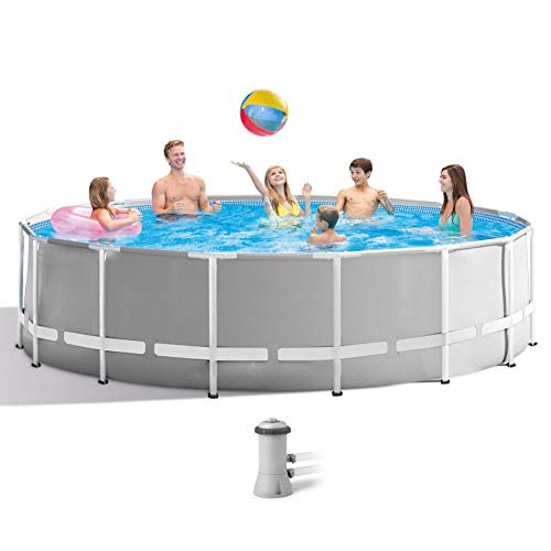 La tua estate sarà super rinfrescante e divertente con la piscina Prisma Frame rotonda di Intex, dal look esclusivo, Nuota con la famiglia oppure organizza feste in piscina con i vicini, c’è spazio per tutti