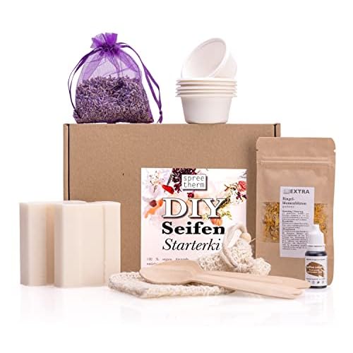spreetherm Seife selber machen DIY Set inkl. veganer Kernseife, Seifenbeutel uvm.… # Seife selber machen Set Erwachsene # Seife selber machen Kinder (Deutsch)