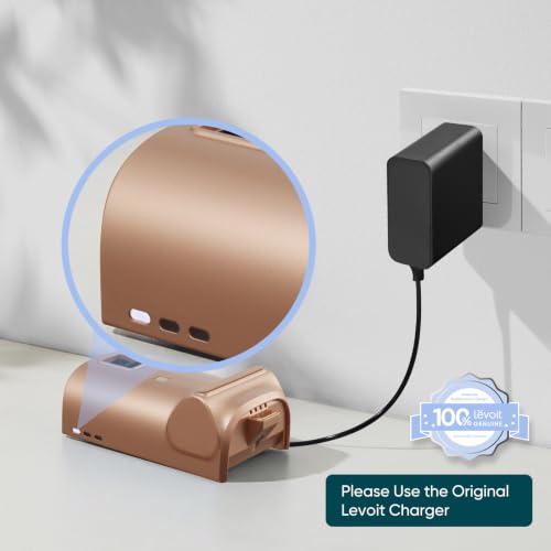 Image of Levoit VortexIQ Pro Genuine Vacuum Charger, 31V, 0.88A | Full Charge in 3-4 Hours, Wall-Mount or Separate Battery Charging, Compact & Durable Design