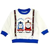 [タキヒョー] ディズニー トレーナー キッズ 裏起毛 アナ雪 エルサ プリンセス スヌーピー トーマス ベイマックス スウェット 子供服 子供 女の子 男の子トップス Disney PEANUTS THOMAS XYZ(トーマスA 80cm)