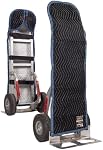 US Cargo Control Quilted Hand Truck Cover, 50 Inch x 16 Inch Rounded Top Appliance Dolly Cover, Black/Blue Moving Pad, Woven Cotton/Polyester Hand Truck Pad, Quilted Furniture Pad for Moving