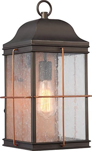 Nuvo Lighting Nuvo 60/5833 One Light Outdoor Wall Lantern, Pack of 1, Bronze/Dark