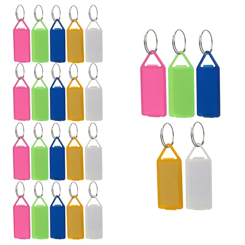 Image of SNDIA 25 Pcs Key Tag Multicolor Keyring & Keychain