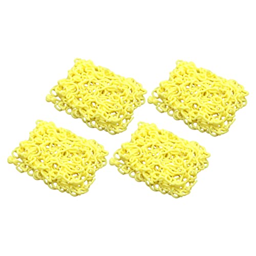Toddmomy 4pcs Miniature Instant Noodle Model Kitchen Food Ornaments for Dollhouse Decoration Realistic Simulation Ramen Accessories for Play Photography and Party Display