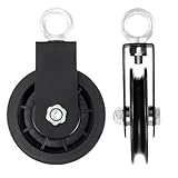 Rueda De Polea para Gimnasio - Equipo de Fitness de Acero Resistente Suave 2 Piezas,De Polea De Traccion | para Entrenamiento, Levantamiento, Barras Cruzadas y Máquina de