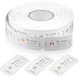 Zonon Rollo de Fichas de Bebidas Papel Boletos de Bebidas Fiesta Drink Tickets This Drink Is on Us para Suministros de Fiestas Bodas Festivales Eventos Bares y Tiendas(1000,Estilo Exquisito)