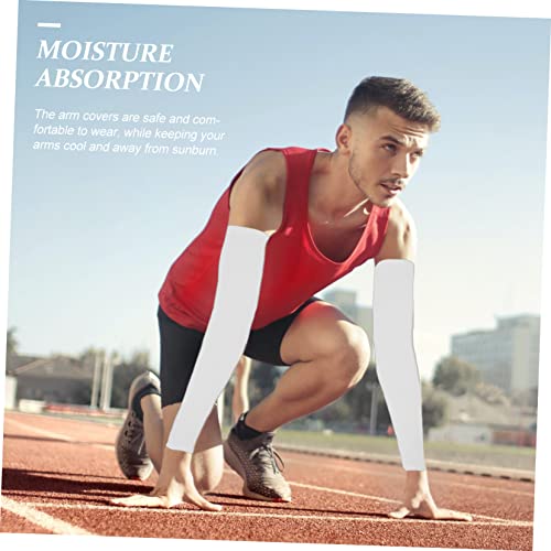 SUPVOX 8 Pares De Braçadeiras Respiráveis ​​De Cor Sólida Manga De Braço Esportiva Mangas De Conduçã