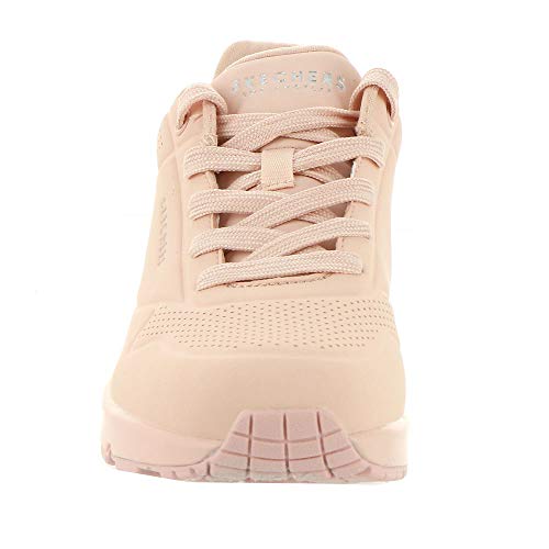 Skechers Baskets Uno Frosty Kicks pour Femme, Garniture Textile Durabuck Rose Clair, 38 EU