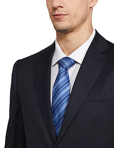 Image of Raymond Wool Blend Men's Full Sleeve Contemporary FIT Dark Blue Formal Suit