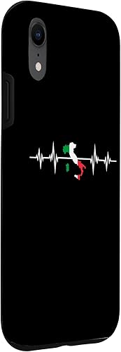 Vista 18 de Funda para iPhone 12/12 Pro Heartbeat Map Design Italy Flag Italy