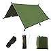 Tente de Camping Tarp Shelter,3M Grand Abri de Camping Coupe-Vent Neige,Abri Bâche Hamac Tente PU 1500MM Imperméable,avec Sac de Rangement Portable pour Voyages en Plein Air