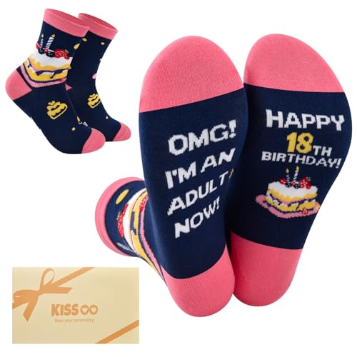 Kissoo Pink Birthday Socks