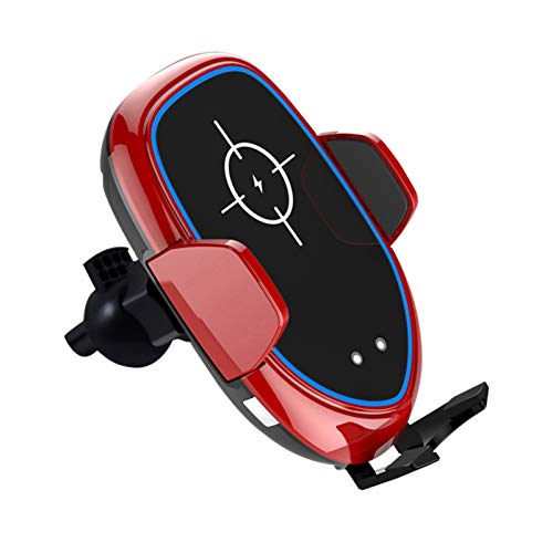 Btuty Carregador sem fio com sensor infravermelho para carro, clipe retrátil automático, carregament