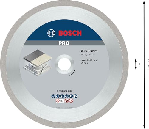 Disque diamant spécial céramique pour meuleuses Ø230mm alésage 22 23mm Best for Ceramic BOSCH 2608602634 - vue 5