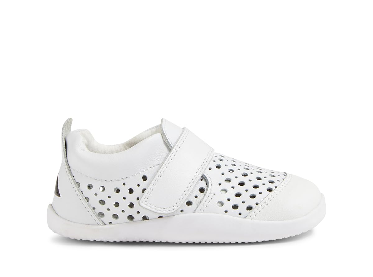Xplorer Go Punch Calzature Amiche dei Bambini per i Primi Passi del Bambino (White, Sistema Taglie Calzature EU, Bimbo (0-5 Anni), Numero, Media, 19)