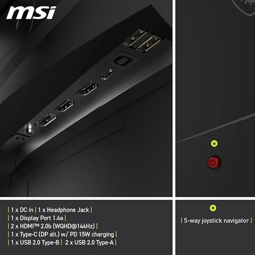 MSI MAG 275CQRF QD E2 écran plat de PC 68 6 cm 27 2560 x 1440 pixels Wide Quad HD Neuf - vue 10