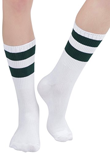 Image of ToBeInStyle Women's Acrylic Ankle Hi With Double Stripe Top Crew Fun Athletic Socks
