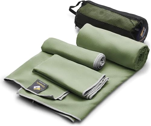 OlimpiaFit Quick Dry Towel - 3 Size Pack of Lightweight