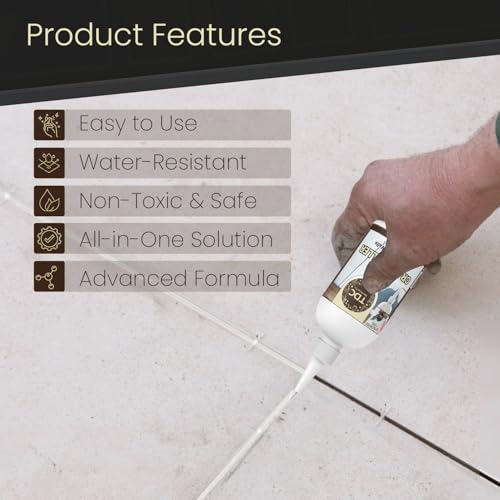 Image of The Decor Co. Wall Crack Filler Tube | Mending /Gap /Hole Filler | Plastering Cream | Repairing Ointment | Plaster Repair Paste (Pack of 1, 250g)