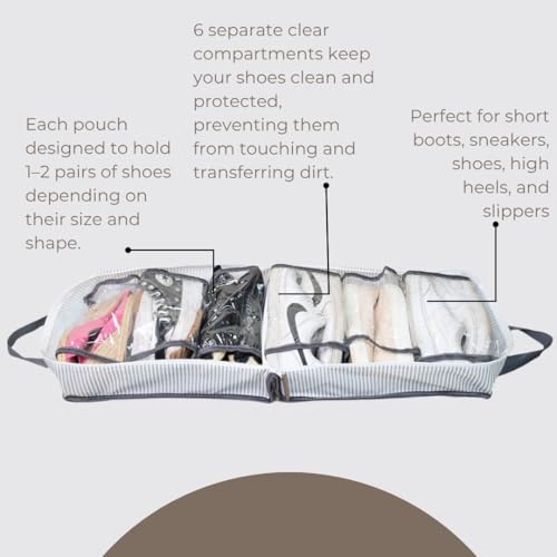Shoe Bag for Travel, Portable Shoe Organizer, Storage Bag, Shoe Tote Bag for Women and Men - Image 3