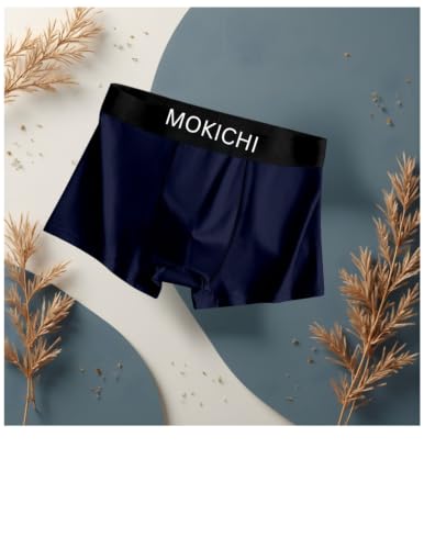 Image of Men's Ice Silk Boxer Briefs for Men | Ultra Soft Breathable Stretch Trunks | Moisture Wicking Quick Dry Innerwear | Comfortable Elastic Waist | Solid Colors
