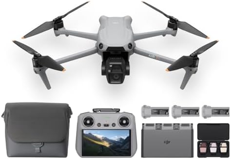 （23:30時点） DJI Air 3S Fly Moreコンボ（RC 2スクリーン付き送信機付属）ドローン 4Kカメラ付き 1インチCMOS 広角＆中望遠 16歳以上推奨 4K/60fps HDR動画 全方向検知 長い飛行時間 バッテリーx3 合計動作時間135分 賠償責任保険1年無償付き
