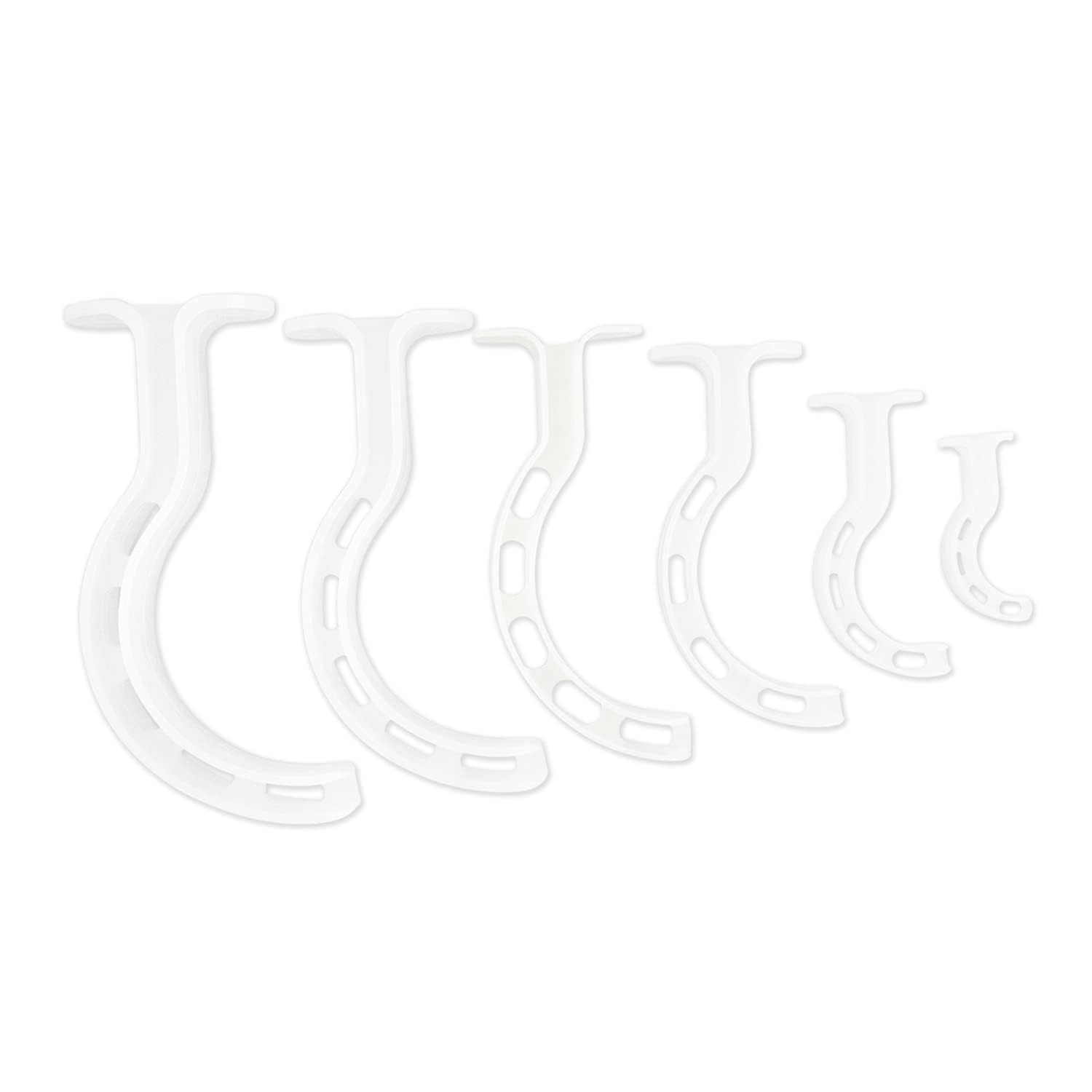 Line2design Berman Pediatric Oral Airway Kit Polyethylene Plastic Clear - First Aid Emergency Rescue - Stop the Bleed Trauma Airways EMT Supplies - Easy Access for the Suction Catheter - 6-Pack