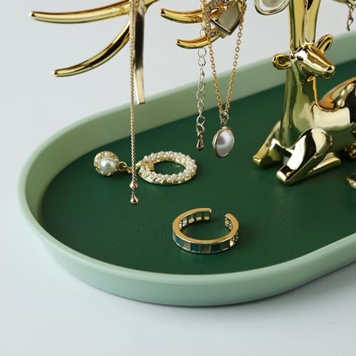 MORE&LESS Plating antlers Jewelry Display Stand,Tree Tower Rack Hanging Organizer for Ring Earrings Necklace Bracelet