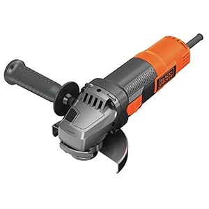 BLACK+DECKER BEG210 Slijpmachine, 115 mm, 900 W, snelheid 12.000 omw/min, zijgreep, 3 posities, asvergrendeling, opslag zonder sleutel, bescherming tegen opnieuw starten, aluminium,