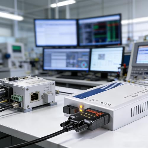 DriverGenius SerialGuardX Series | USB-C auf RS232 DB9 Seriell Adapter (COM Port), FTDI Chip, Vollbelegt (Alle Signale), 9 LED Anzeigen, für PLC & Industrieanlagen, Windows macOS Linux