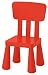 IKEA Mammut IK15-CZER - Juego de mesa y 2 sillas infantiles