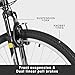 WEIZE Mountain Bike, 27.5 inch Outdoor Cycling Bike, 18-Speed/High-Carbon Steel/Dual Full Suspension, Adjustable Ergonomic Seat for Men Women Adult, MTB Bicycle with Suspension Fork, Matte Black