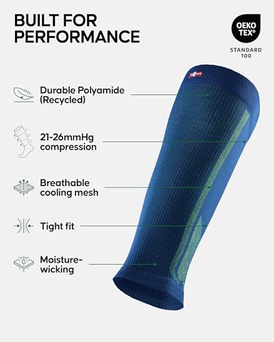 DANISH ENDURANCE Graduated Calf Compression Sleeves 21-26mmHg for Men & Women2