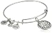 Alex and Ani Bangle Bar "Lotus Peace Petals" Rafaelian Silver Finish Expandable Bracelet