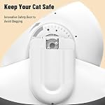 Automatique Cat Litter Box Self Cleaning pour les chats, Litiere Pour Chat Autonettoyan, Grand Top Entry Smart Litterbox avec APP Contrôle, tapis de pédale, sacs,15-Day Sans odorat, Boite de robot sans danger pour le chat, Bruit faible