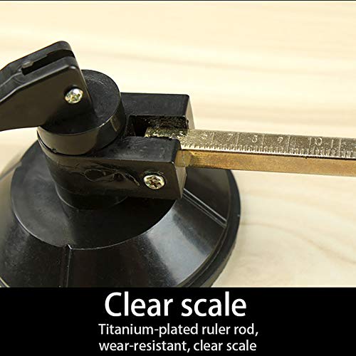 Ezweiji Heavy Duty Circular Glass Cutter With Suction, Adjustable Diamond Glass Cutter Tool Set With Round Knob Handle And Suction Cups #TOP3