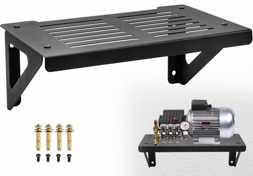 Wdwlbsm Pressure Washer Shelf Wall Mount, Electric Pressure Washer Bracket Shelf Power Washer Storage Rack for Garages Workshops Sheds, Black