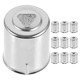 Generisch 10 Stück Magnetronkappen für Mikrowellenofen aus Eisen Austauschbare Dreieckloch Abdeckungen Langlebige Ersatzteile für Mikrowellenherde Einfache Installation