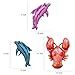 SOTOGO 22 Pieces Balloons Large and Small Sea Animal Balloons Set Sea Creatures Tropical Fish Balloons for Kid Birthday Party Decorations