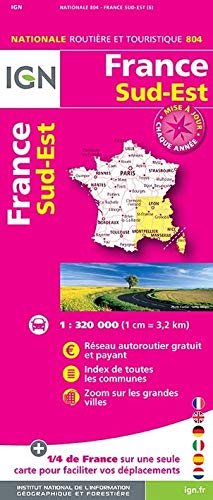 Preisvergleich Produktbild France Sud-Est 2018 1:320 000